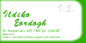 ildiko eordogh business card